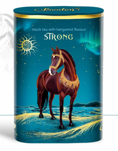 БОНТОН чай черный крупнолистовой крепкий с бергамотом ж/б 100г